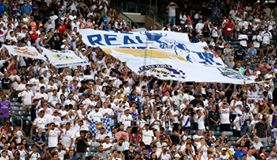 Cubregradas de la Peña Madridista NYC en colaboración con GRADA FANS